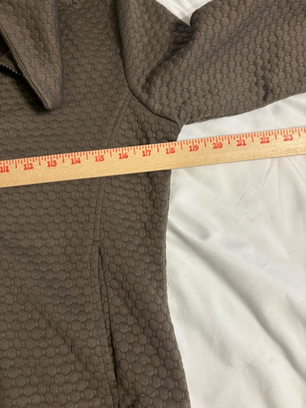 Mono B Textured Zip Up Jacket Brown Athleisure Small - Picture 4 of 8